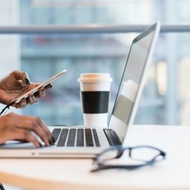 Person using laptop